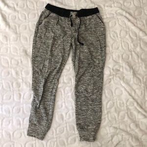 Tie Waist Tapered Leg Sweat Pants